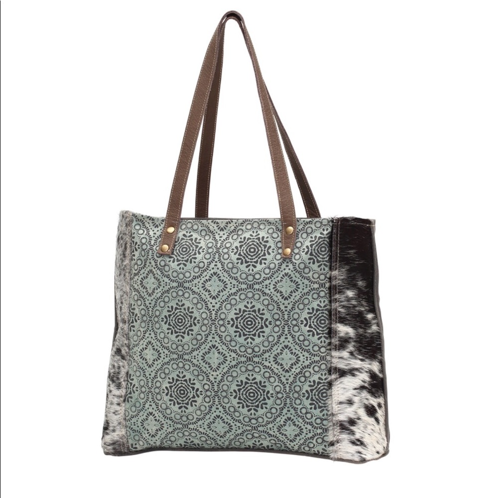 Myra Bag Floral Chic Upcycled Canvas Tote Bag